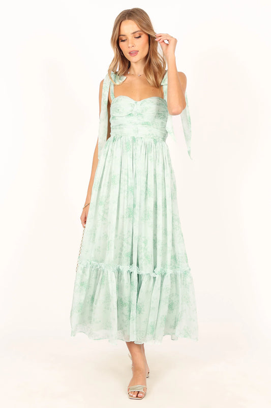 Floret Midi Dress - Sage